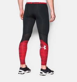 Компрессионные штаны Under Armour HeatGear CoolSwitch Compression Leggings Black Red, Фото № 2