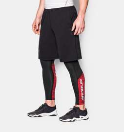 Компресійні штани Under Armour HeatGear CoolSwitch Compression Leggings Black Red, Фото № 4