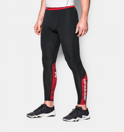 Компрессионные штаны Under Armour HeatGear CoolSwitch Compression Leggings Black Red, Фото № 3
