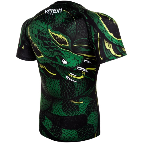 Рашгард Venum Green Viper Rashguards Short Black Green фото