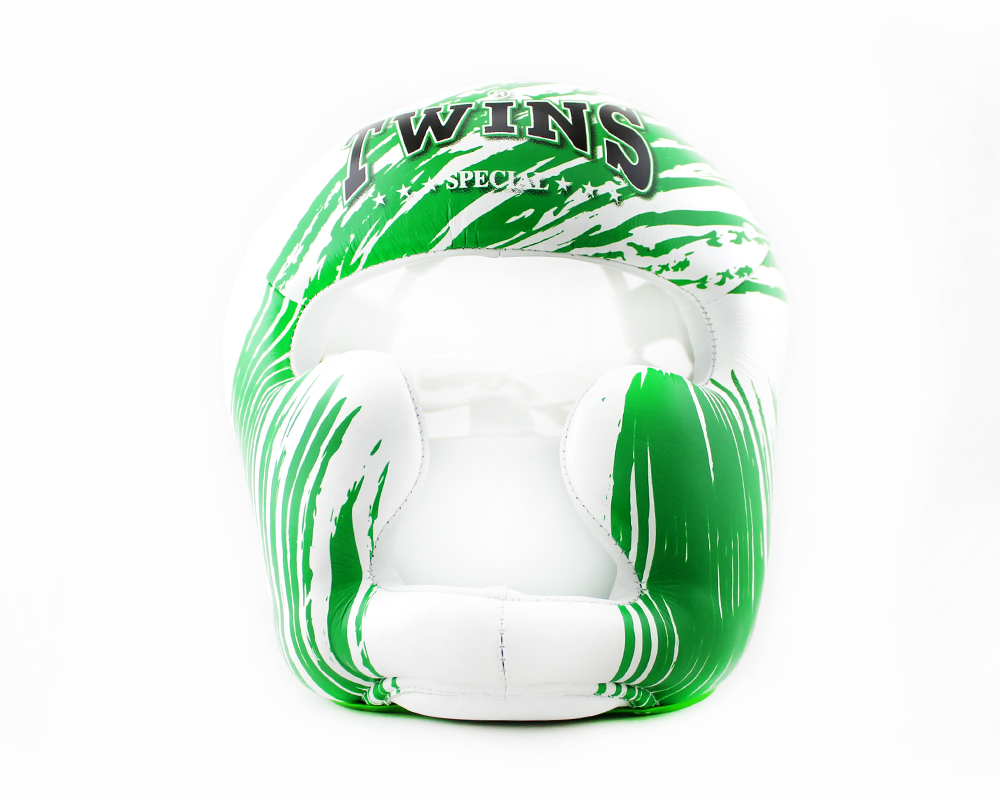 Боксерсикй шлем Twins Fancy FHGL3-TW2 White-Green