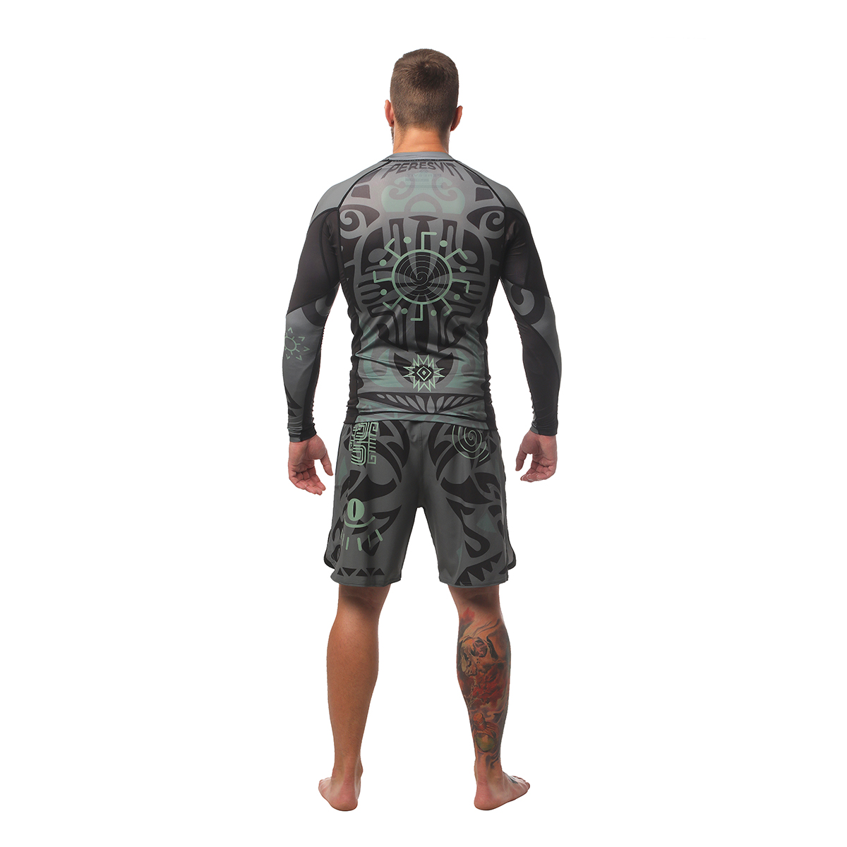 Шорты для MMA Peresvit Maori Black Military Green оригинал