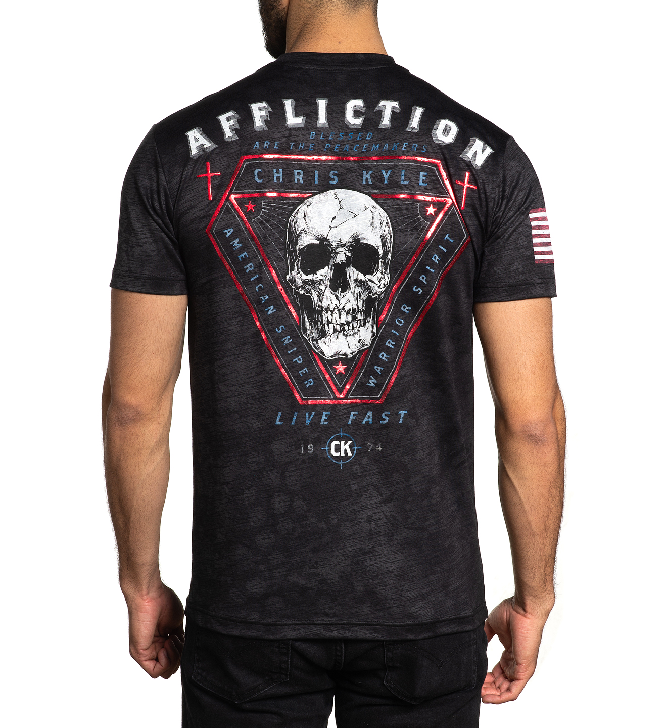 Футболка Affliction CK Tribunal A24272 Black Mass купить