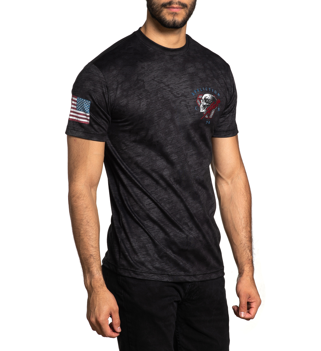 Футболка Affliction CK Tribunal A24272 Black Mass фото