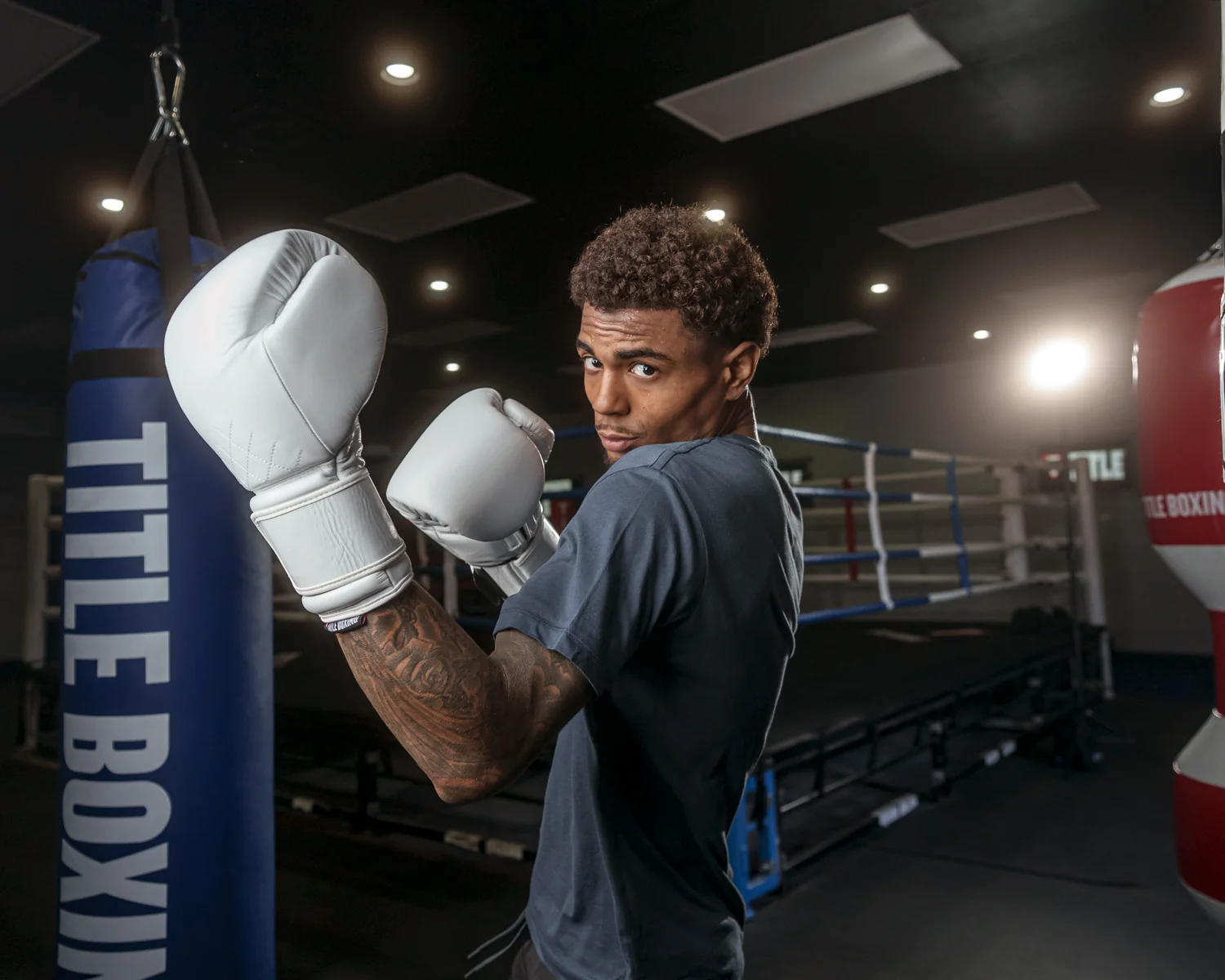 Projectile gloves TITLE Boxing Ko-Vert Bag Gloves White price