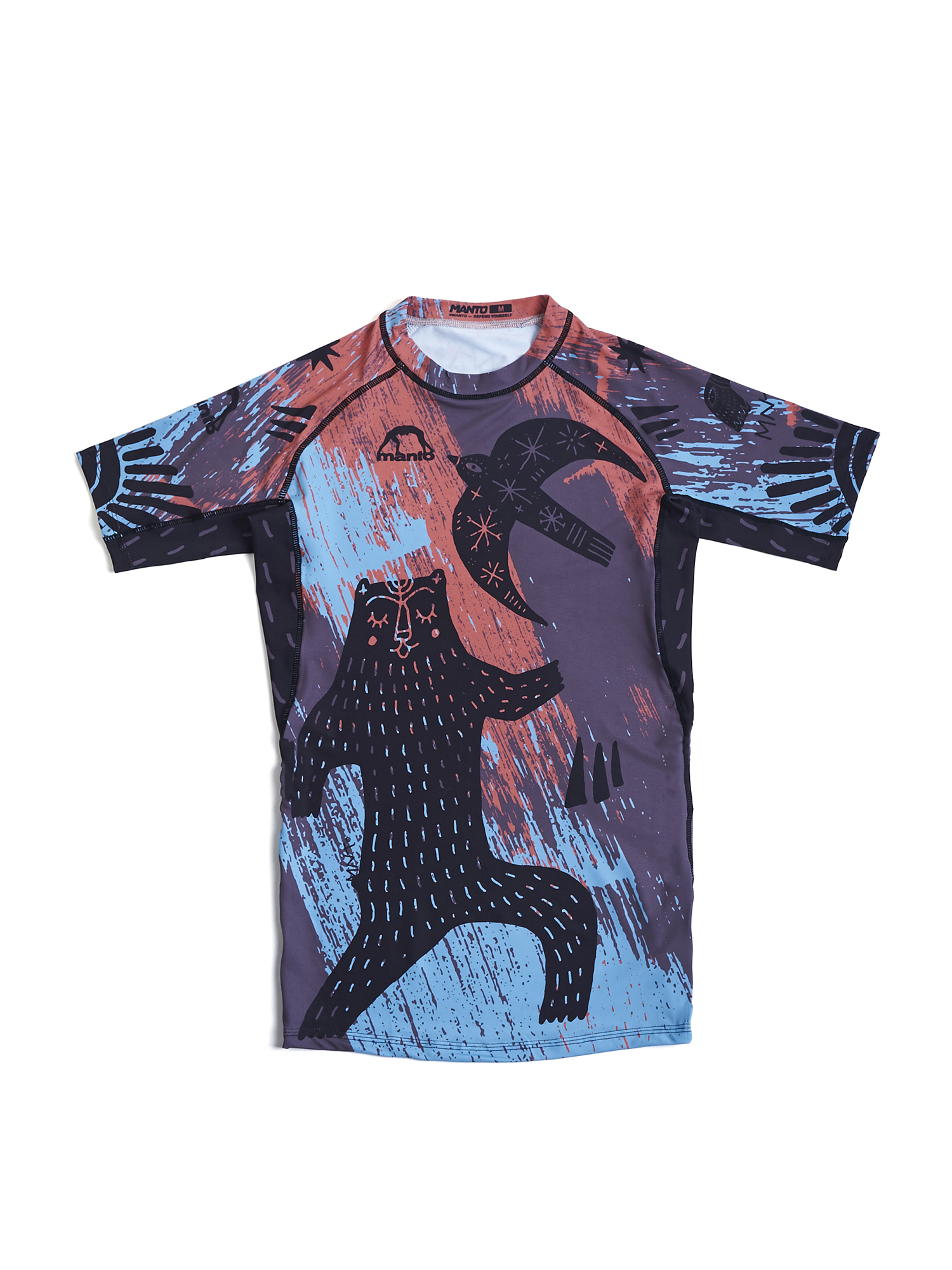 Рашгард з коротким рукавом MANTO Livings Multicolor фото