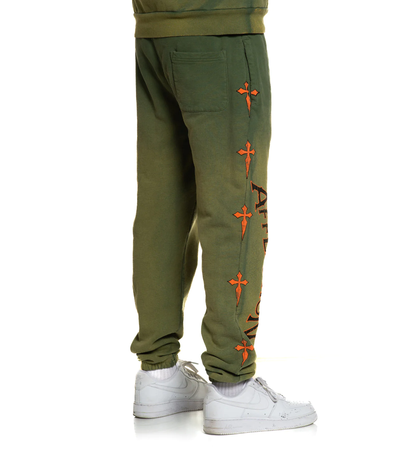 Штани Affliction Absolution Sweatpant Vtg. Green Potassium Spray ціна