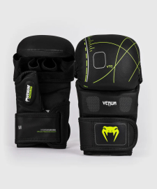  Venum Training Camp 4.0 Sparring Gloves for MMA - Black/Neon Green