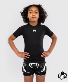 Venum Contender Kids Rashguards Short Sleeves - Black