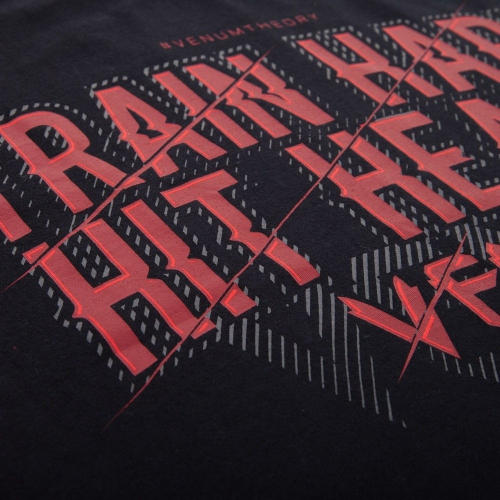 Venum Train Hard Hit Heavy T-Shirt Black size