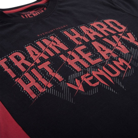 Футболка Venum Train Hard Hit Heavy T-Shirt Black, Фото № 5