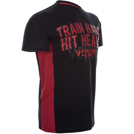 Футболка Venum Train Hard Hit Heavy T-Shirt Black, Фото № 3