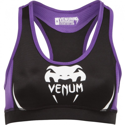 Спортивний топ Venum Body Fit Top Black Purple фото