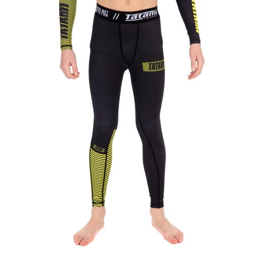 Дитячі компресійні штани Tatami Kids Essential 3.0 Spats Black Yellow ціна
