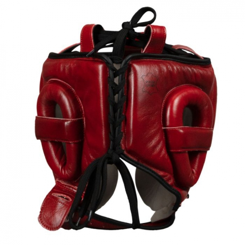 Шлем Title Blood Red Leather Sparring Headgear цена