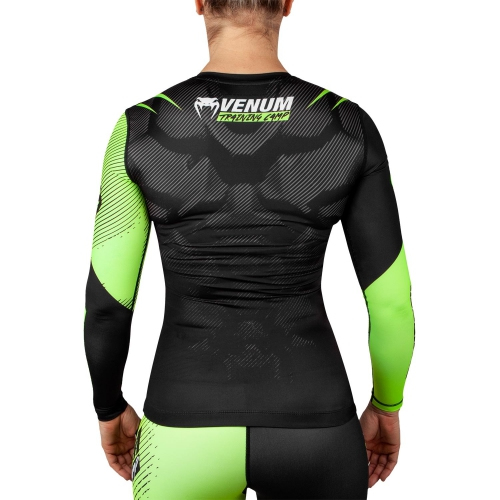 Женский рашгард Venum Training Camp 2.0 Rashguard Long Black Neo Yellow купить