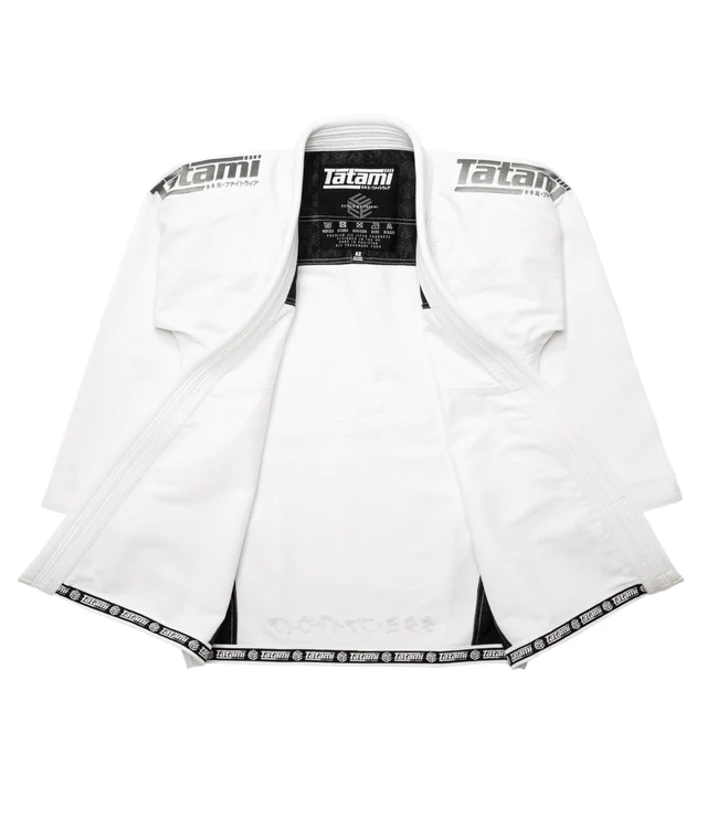 Кімоно Tatami Estilo Black Label Gi - Grey on White фото