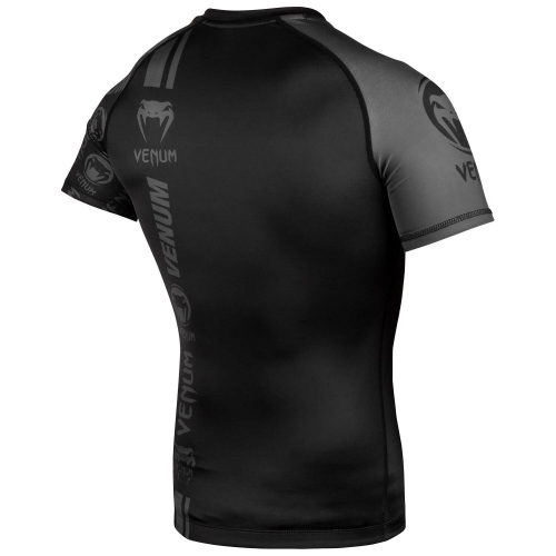 Рашгард Venum Logos Rashguard Short Sleeves Black Black купить