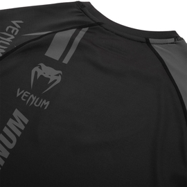 Рашгард Venum Logos Rashguard Short Sleeves Black Black, Фото № 6