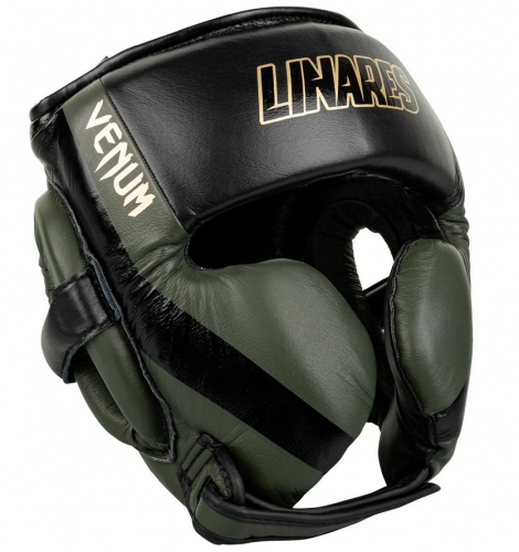 Шлем Venum Pro Boxing Headgear Linares Edition Khaki Black Gold купить