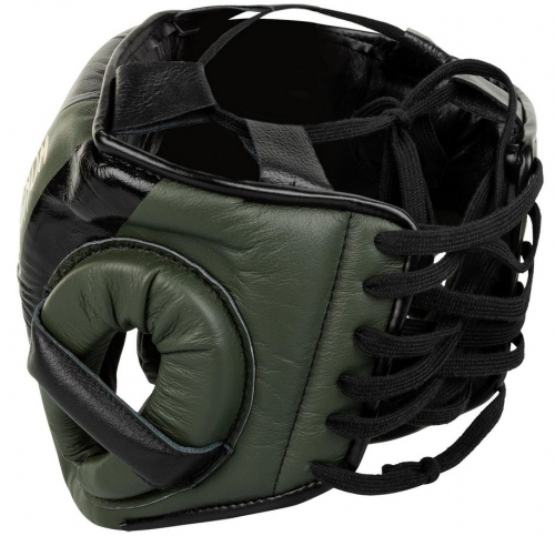 Шлем Venum Pro Boxing Headgear Linares Edition Khaki Black Gold фото