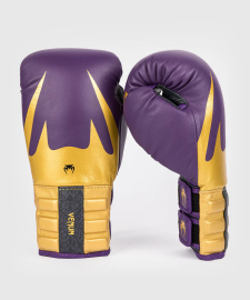 Venum Reverso Boxing Gloves - Dark Purple/Gold