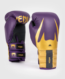 Venum Reverso Boxing Gloves - Dark Purple/Gold buy