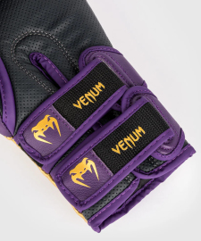 Venum Reverso Boxing Gloves - Dark Purple/Gold photo