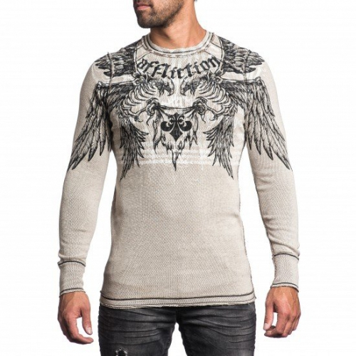 Двусторонняя термалка Affliction Royal Lord Chrome Thermal купити
