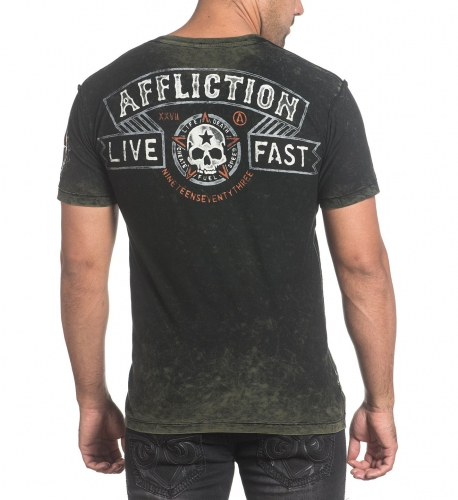 Двухсторонняя футболка Affliction Jungle T-Shirt купити