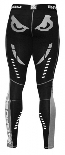 Компрессионные штаны Bad Boy Sphere Compression Leggins - Black Grey, Фото № 2