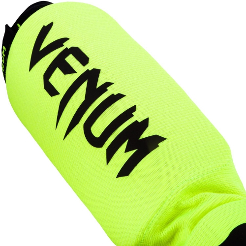 Venum Kontact Shinguards Yellow ankle protection size