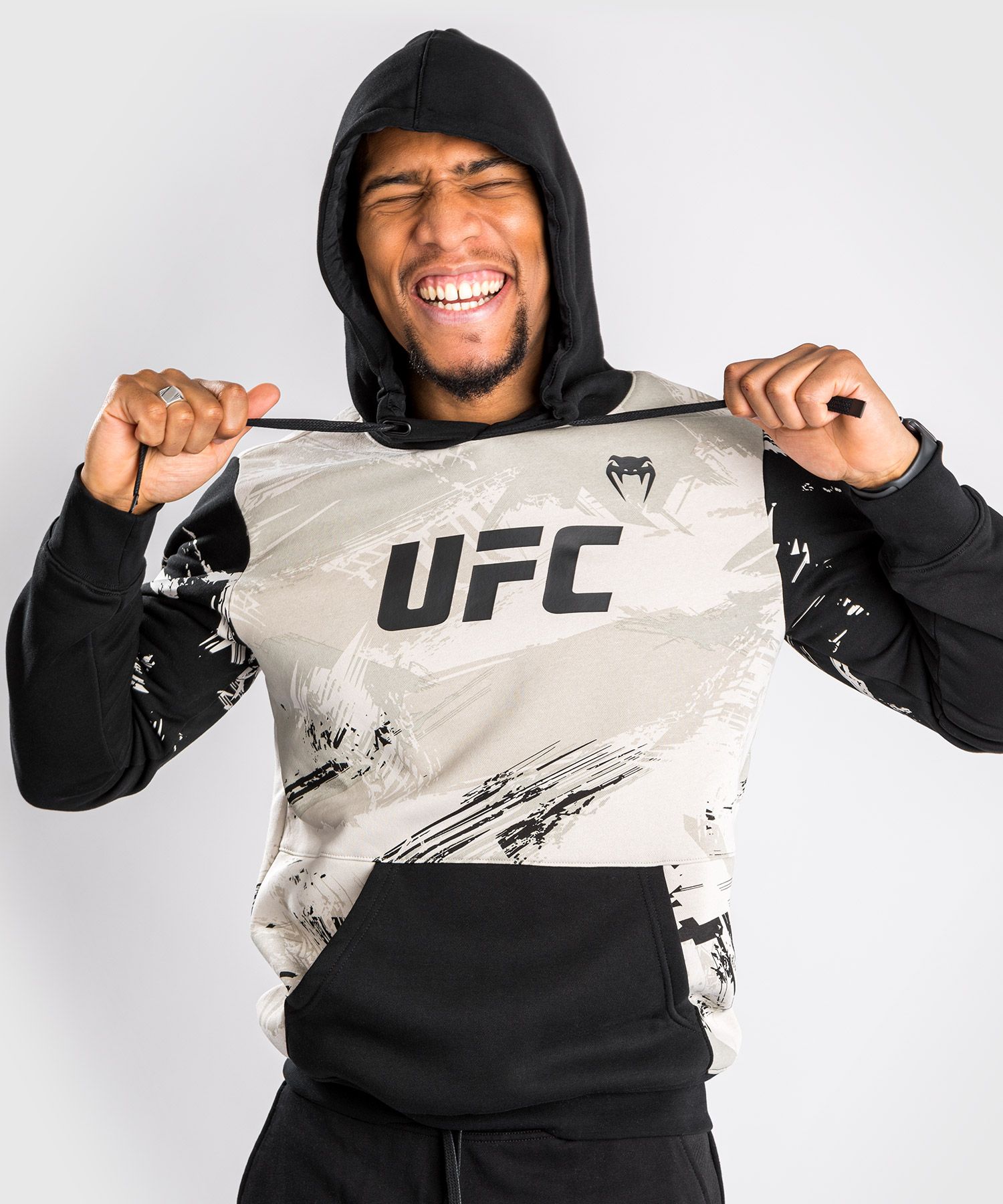 Venum UFC Authentic Fight Week Mens 2.0 Black Sand Hoodie original