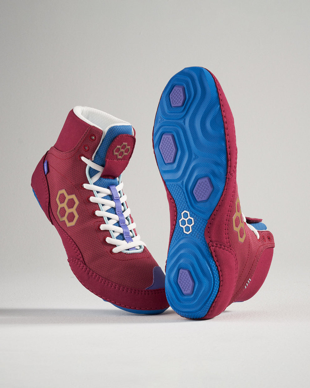 Борцівки Rudis Colt 2.0 Adult Wrestling Shoes Royal Maroon