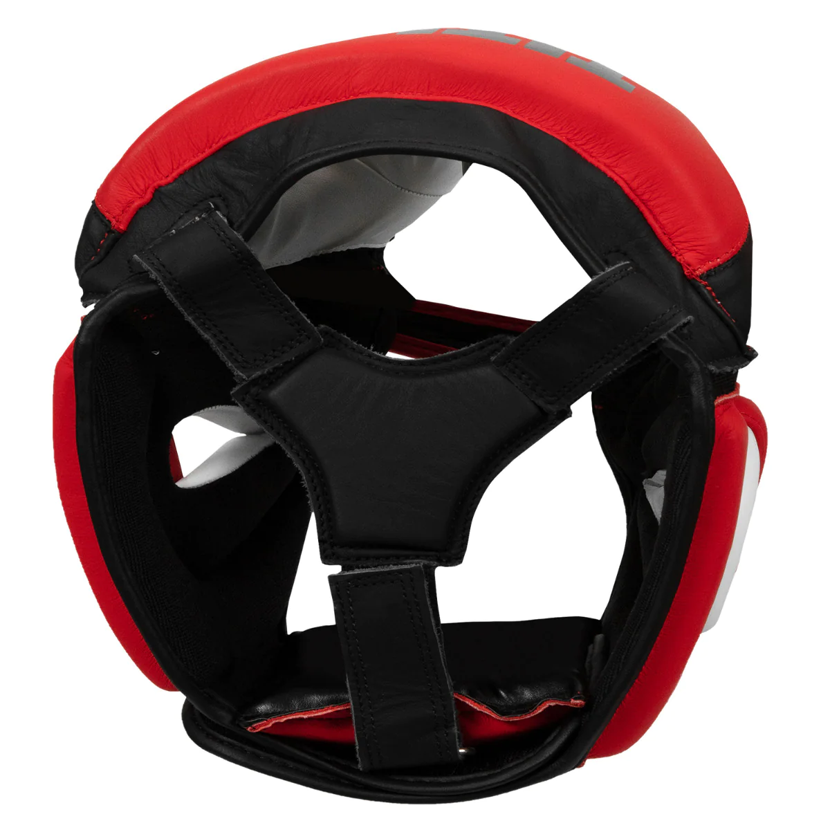 Boxing helmet TITLE Boxing Select Leather Sparring Headgear Red Black size