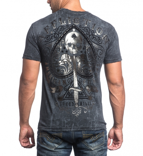 Affliction Death Spade Black T-Shirt buy