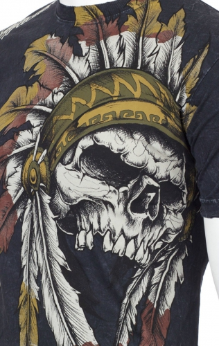 Affliction Windtalker Black Lava Wash T-shirt price