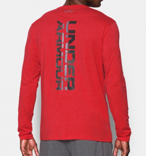 Лонгслів Under Armour Vertical Wordmark Long Sleeve T-Shirt Red ціна
