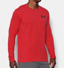 Лонгслив Under Armour Vertical Wordmark Long Sleeve T-Shirt Red, Фото № 2