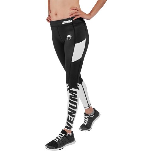 Жіночі легінси Venum Power 2.0 Leggings Black White фото