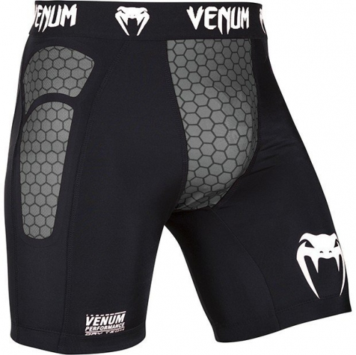 Компрессионные шорты Venum Absolute Compression Shorts Black Grey Киев