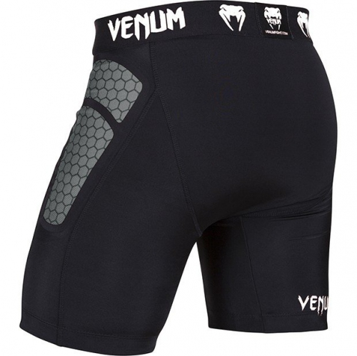 Компрессионные шорты Venum Absolute Compression Shorts Black Grey цена