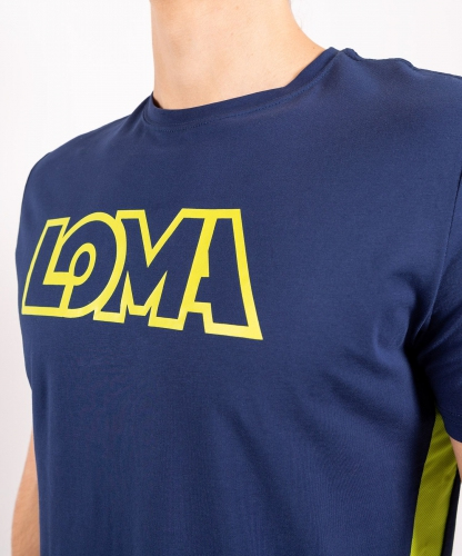 Футболка Venum Origins T-shirt Loma Edition Blue Yellow размер