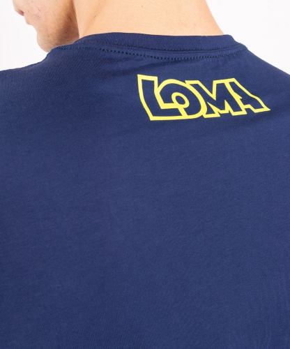 Футболка Venum Origins T-shirt Loma Edition Blue Yellow стоимость