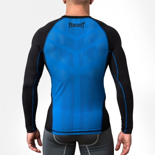 Компресійна футболка Peresvit Air Motion Black Blue Long Sleeve купити