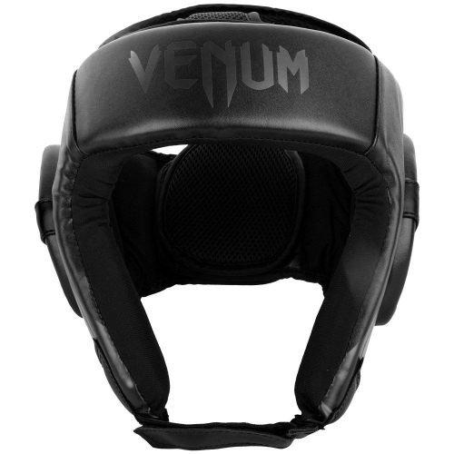 Шлем Venum Challenger Open Face Headgear Black/Black купити