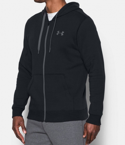 Under Armour Rival Fitted Fullzip Hoodie Black buy
