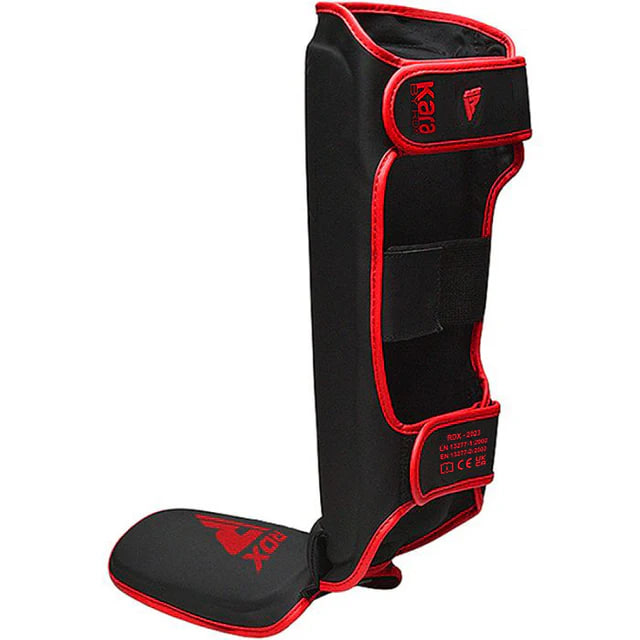Захист гомілки RDX F6 Kara MMA Shin Instep Guards Matte Red ціна