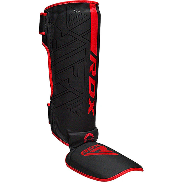 Захист гомілки RDX F6 Kara MMA Shin Instep Guards Matte Red купити