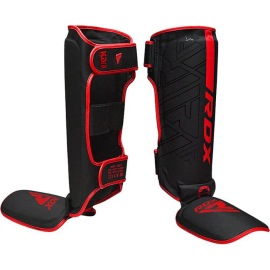 RDX F6 Kara MMA Shin Instep Guards Matte Red